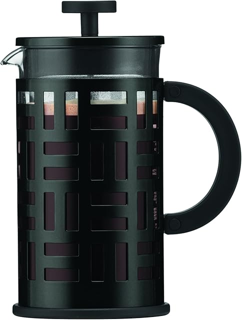 BODUM Eileen 8 Cup French Press Coffee Maker, Black, 1.0 l, 34 oz