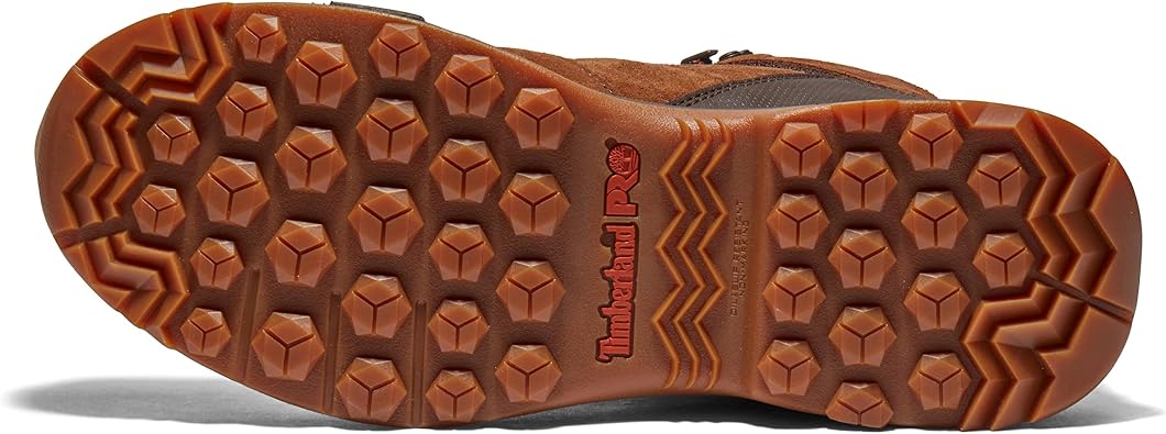 Timberland PRO Men's Switchback LT 6 Inch Steel Safety Toe Industrial Hiker Work Boot, Brown/Gum-2024 NEW, 8W