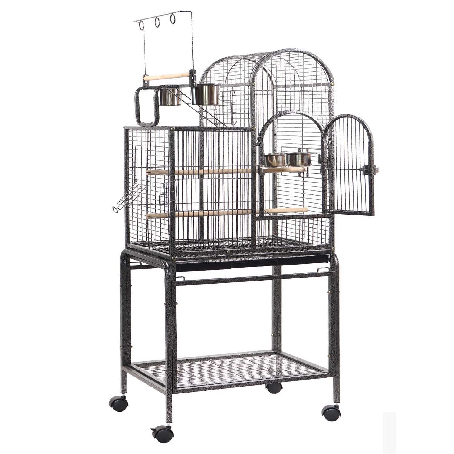 Buy MISSFOX Budgie Cage, Extra Large Bird Cage with Wheels and