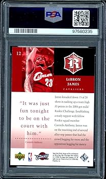 Amazon.com: LeBron James Card 2004-05 Upper Deck Rivals #12