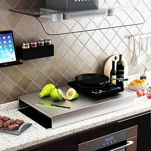 Miniatura 8 de Cubierta superior para estufa de gas, cubiertas para quemadores de estufa, tabla de fideos de acero inoxidable para estufa, fregadero de caravana,