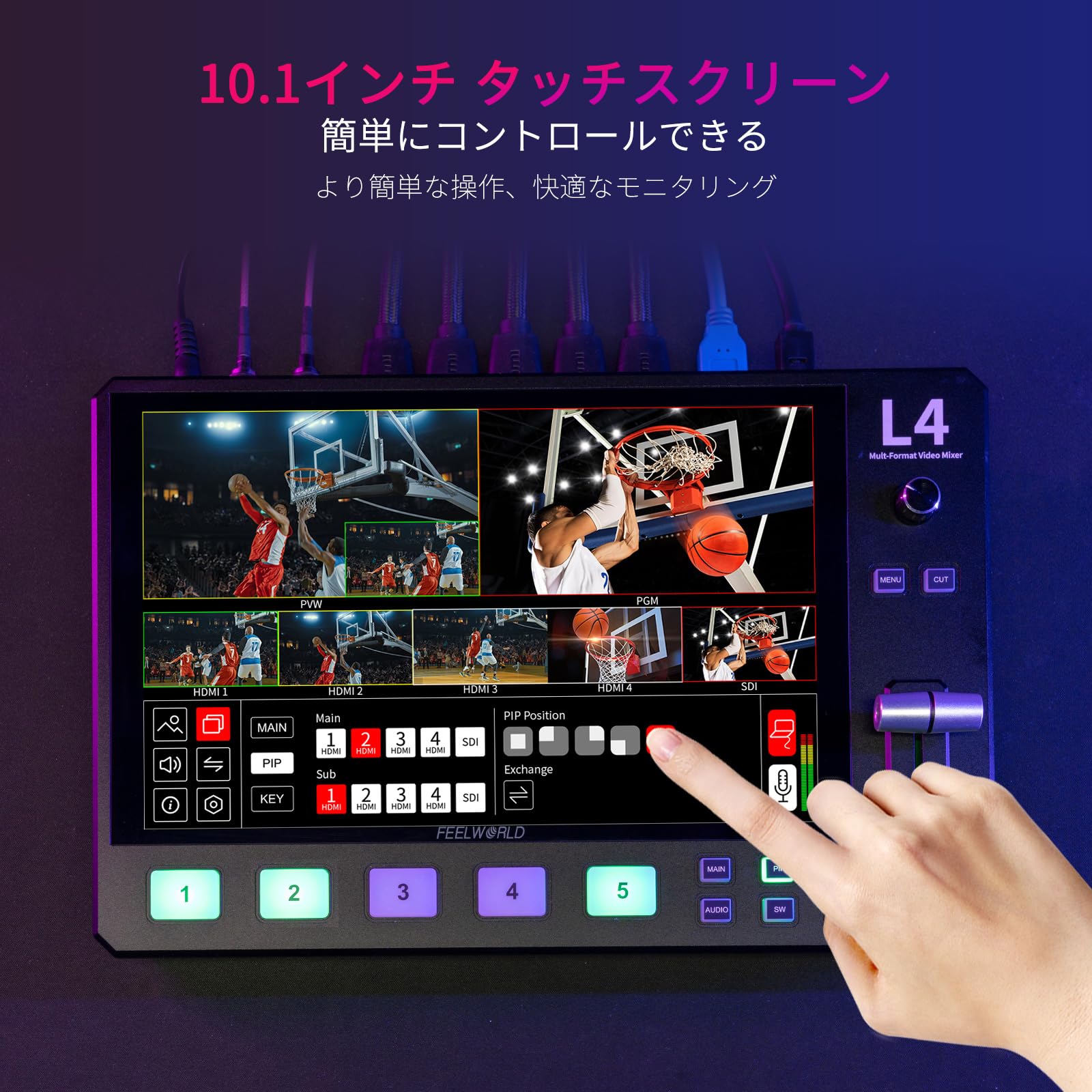 Amazon | Feelworld LIVEPRO L4 HD4チャンネルライブプロダクション