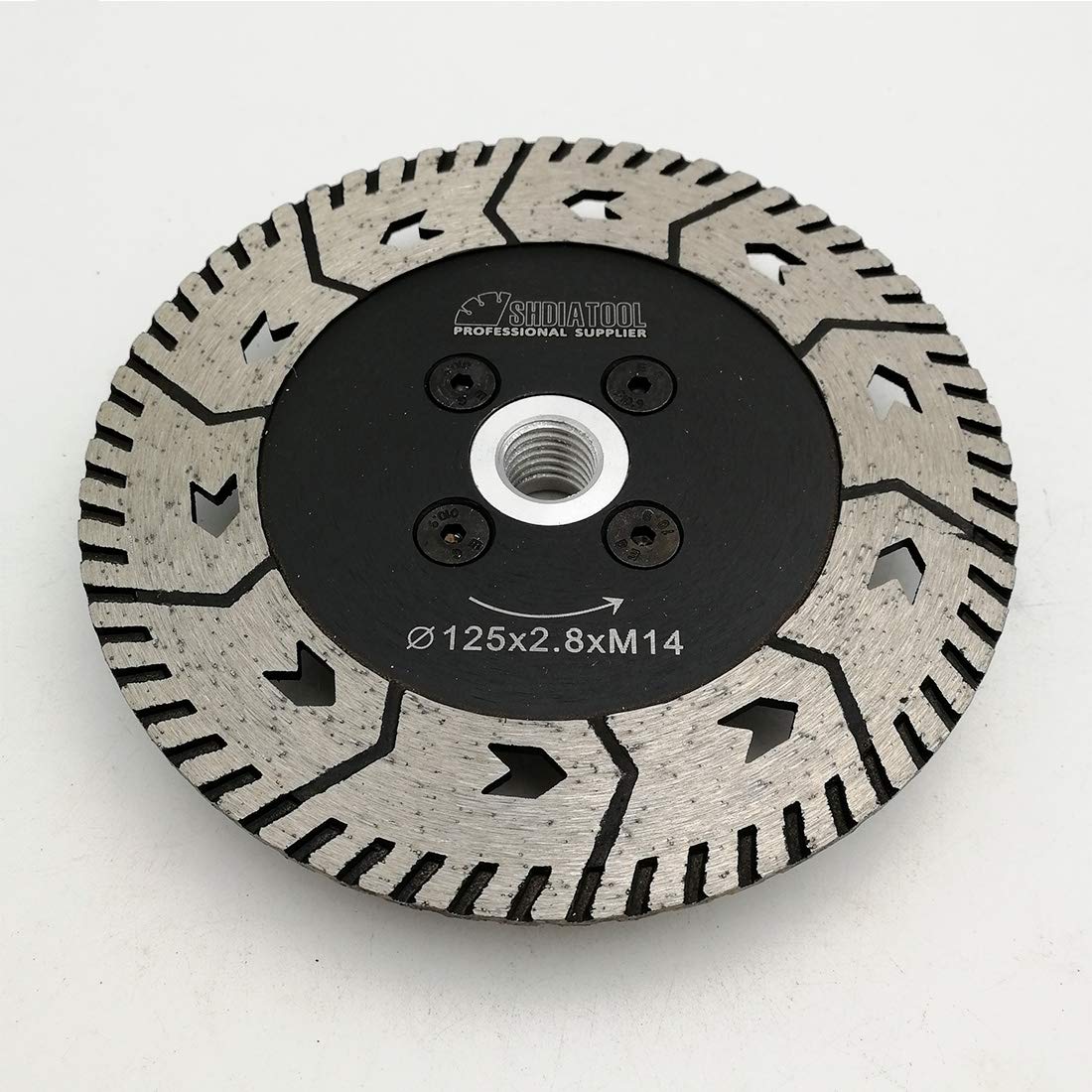 SHDIATOOL Disco Diamantato 2 Pezzi 125mm con Lama Doppia per Tagliare e Macinare Calcestruzzo Marmo Granito
