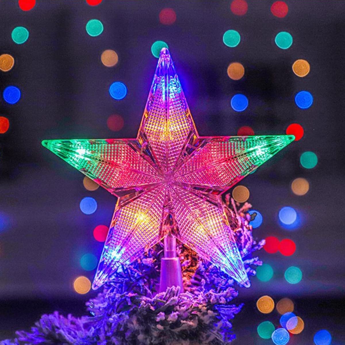 Amazon.co.jp: Lanito ツリートップ 星 カラー LED ツリートップスター