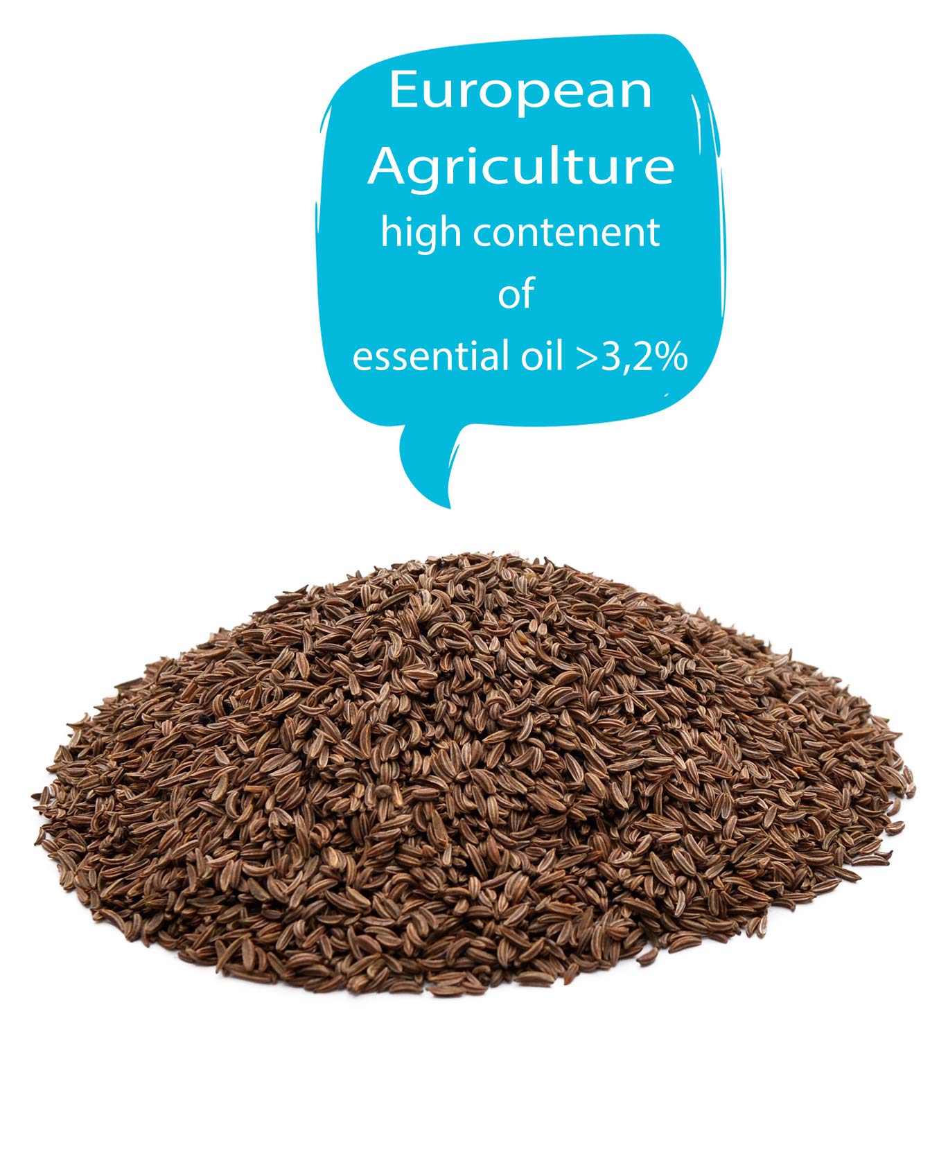 Graines de carvi (Carum carvi fructus), riches en huile essentielle, d'origine Européenne 1KG