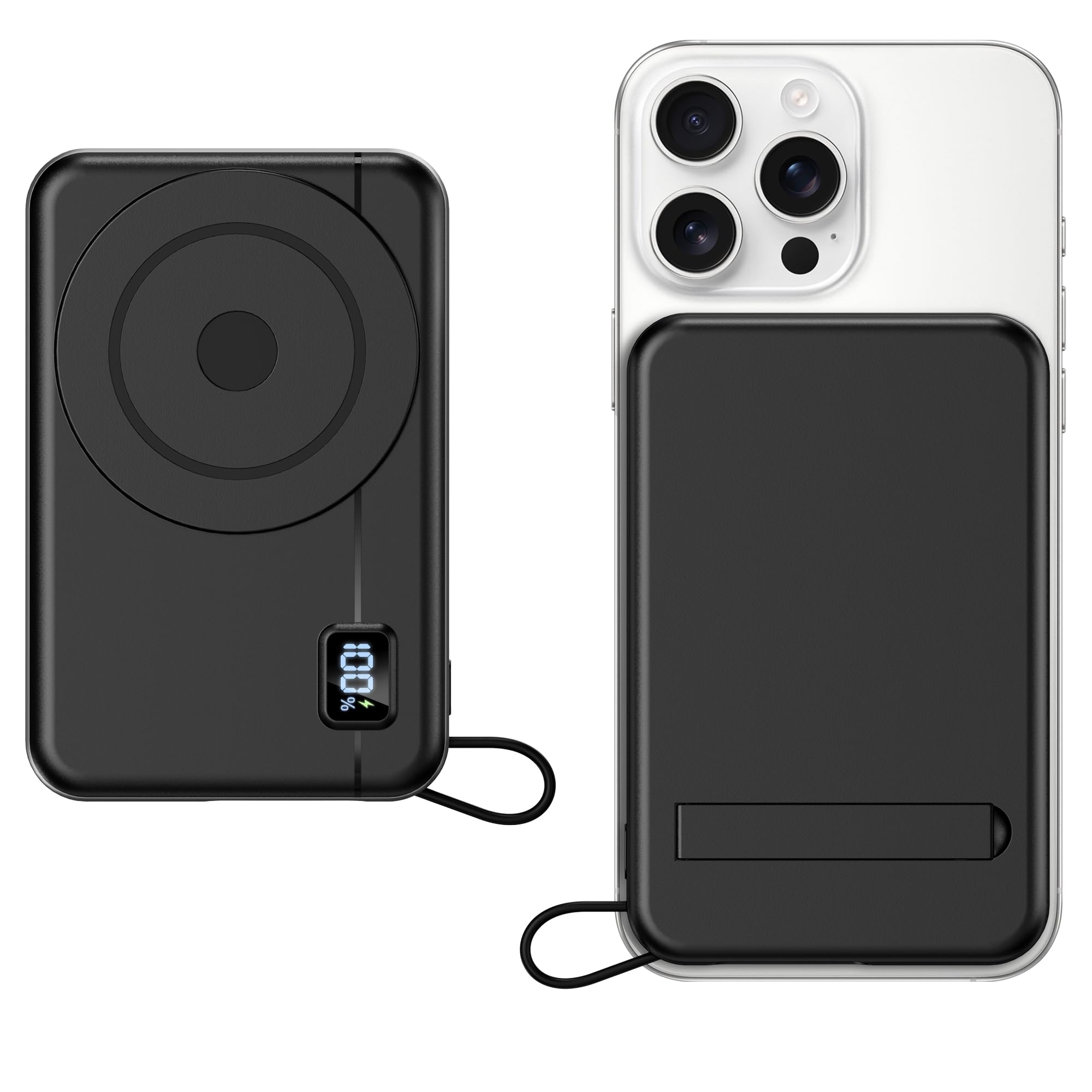Powerbank für Magsafe10000mAh 22.5W Magnetische - Kabelloses Externe Handyakkus mit Typ-C-Eingang und -Ausgang USB-C, LED-Anzeige Kompatibel für iPhone 17 16 15 14 13 12 Pro Max Serie, Galaxy