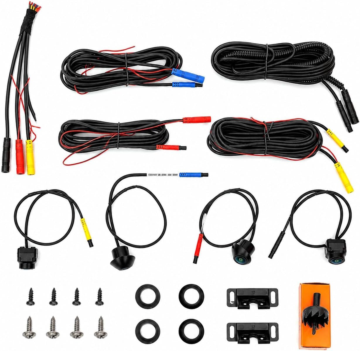 Car AHD 720P/1080P 360° Panoramic System Reversing Camera Set for Android Auto Radio High-Definition Camera-image-42