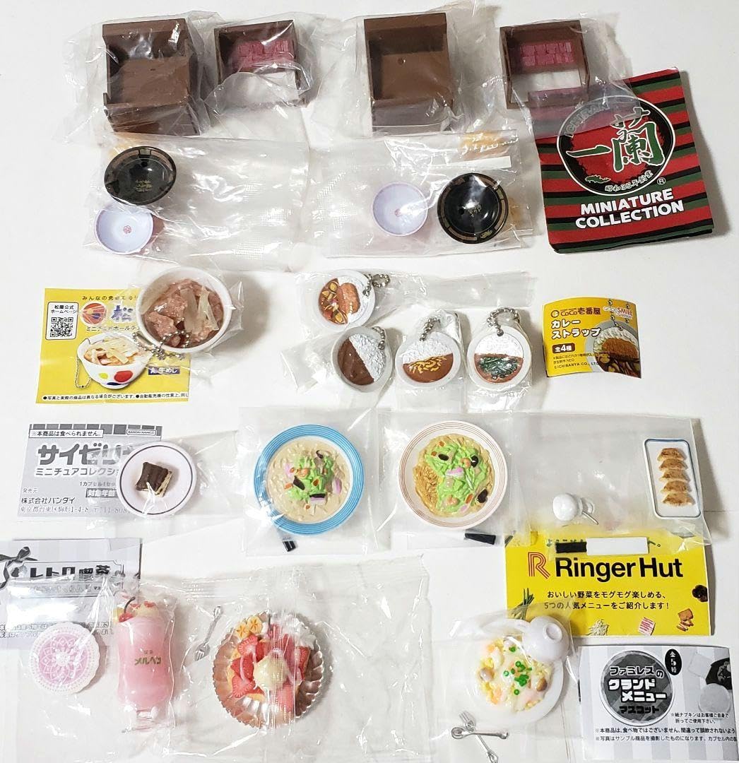 食べ物ガチャ　フィギュア　ミニチュア Amazon.co.jp: 6333フード ミニチュアガチャセット : Toys & Games