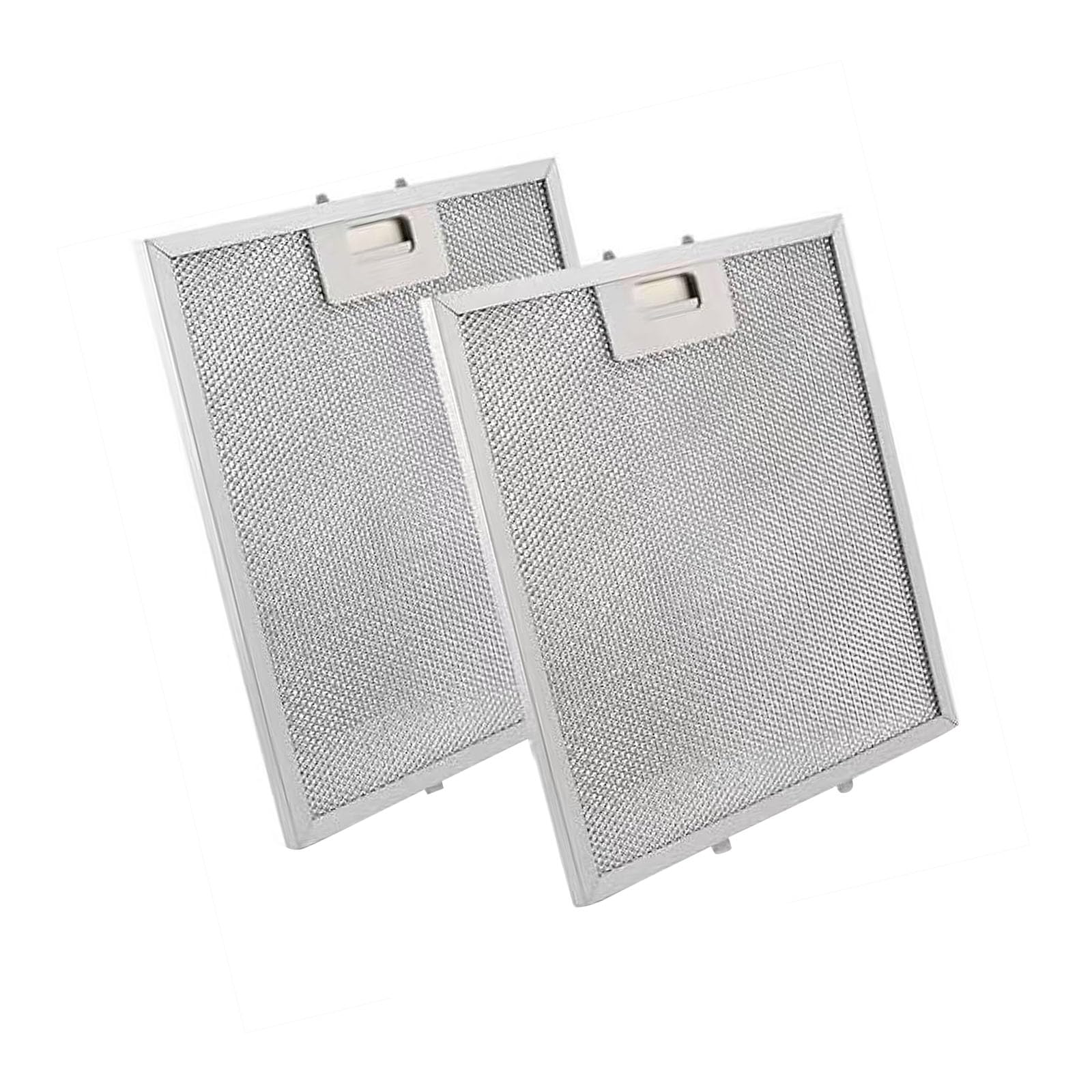 Metal Grease Panel 2 Pieces Set 13.56 X 13.69 Inch Fits Various Cooking Vents Easy Install Stove Vent
