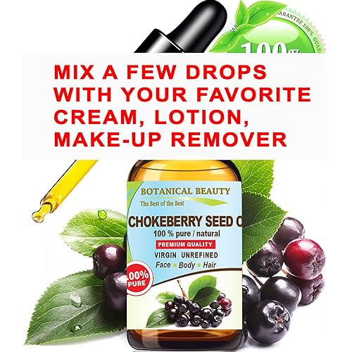 Miniatura 3 de Aceite de semillas de chokeberry Aronia Melanocarpa 100% puro natural virgen sin refinar aceite portador prensado en frío, 1 onza líquida, 1.0 fl oz