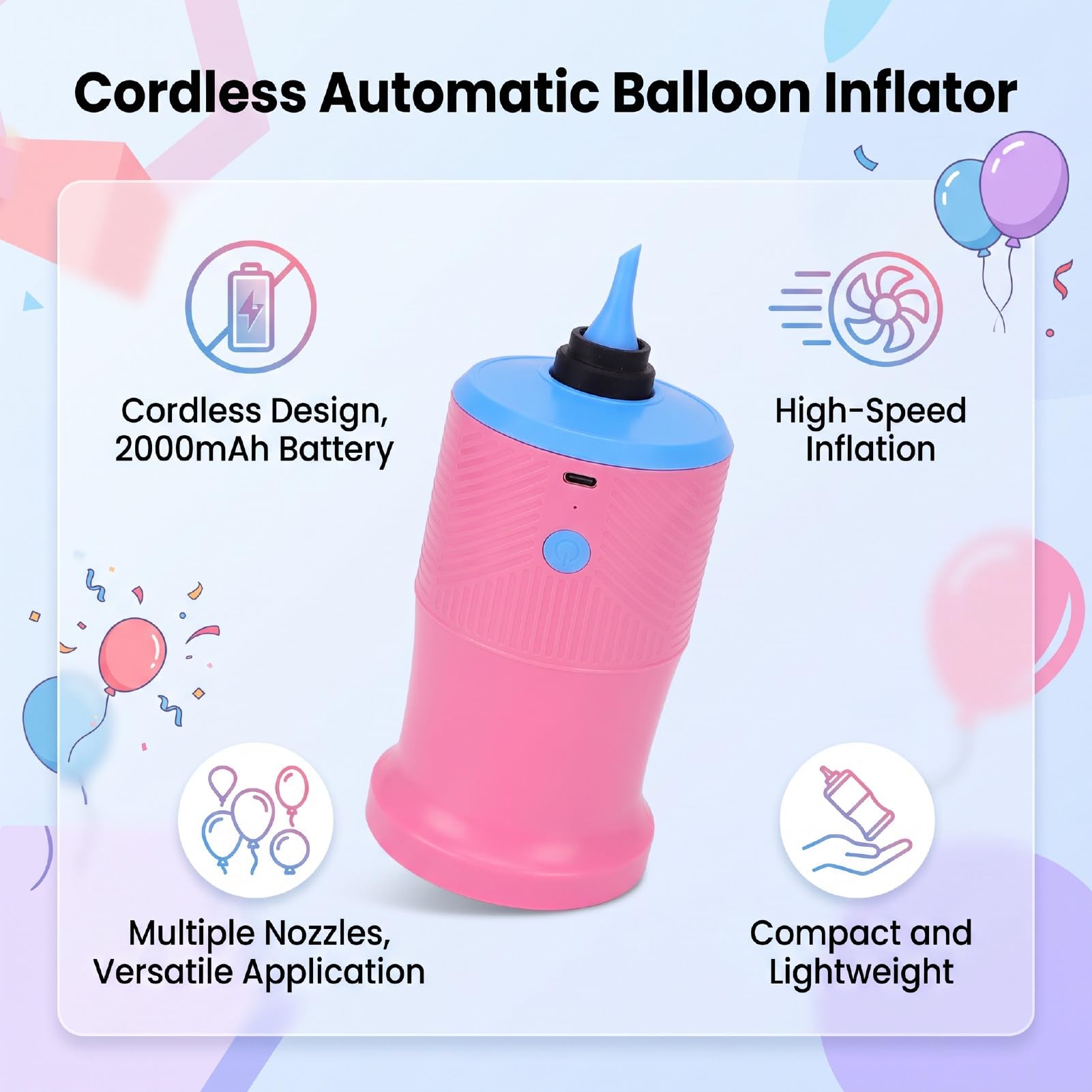 Pompe à Ballons électrique, Pompe à Ballons Automatique