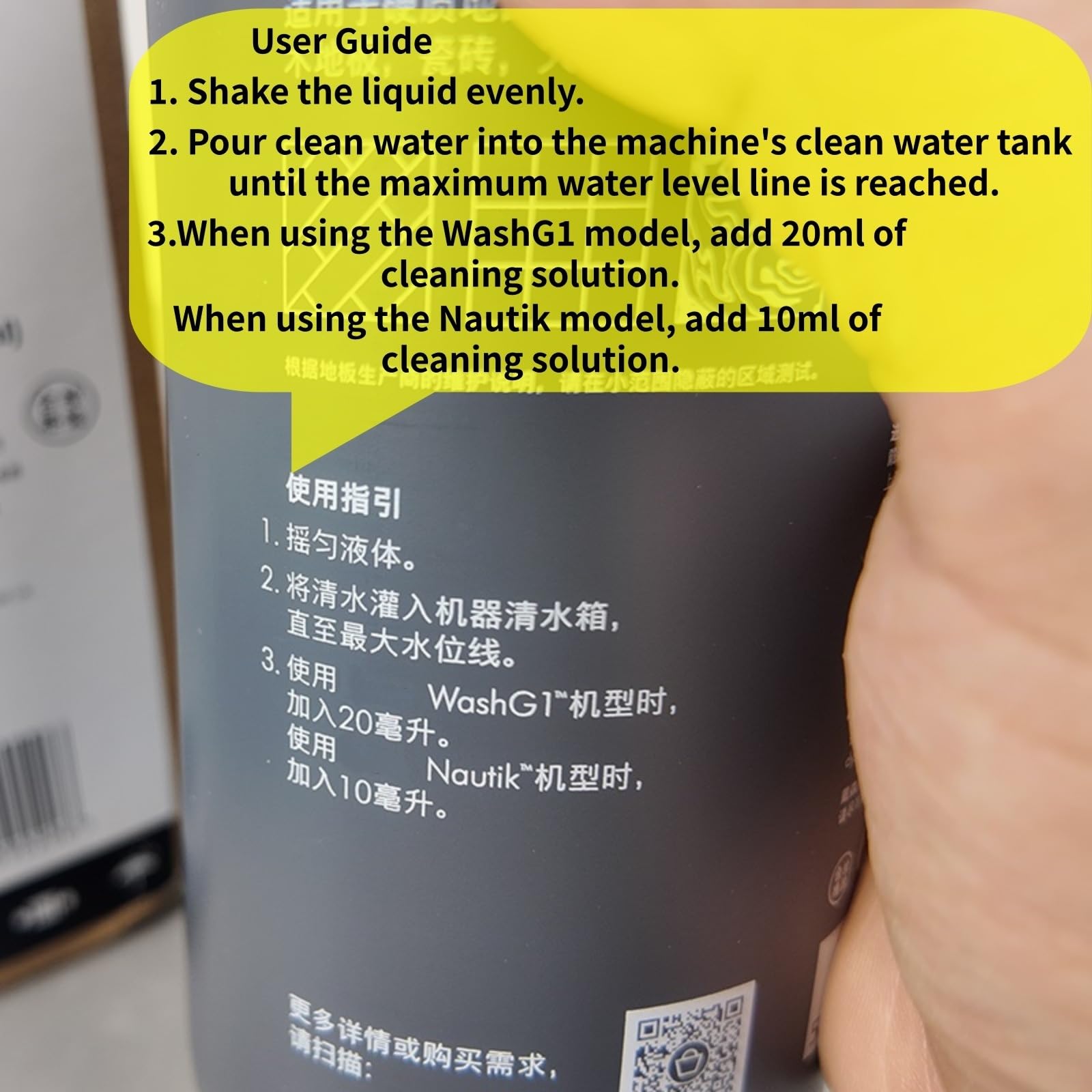 Limpiador De Pisos Multisuperficie De 500 Ml Compatible Con Dyson WashG1/Nautik Aspiradora En Seco Y Húmedo