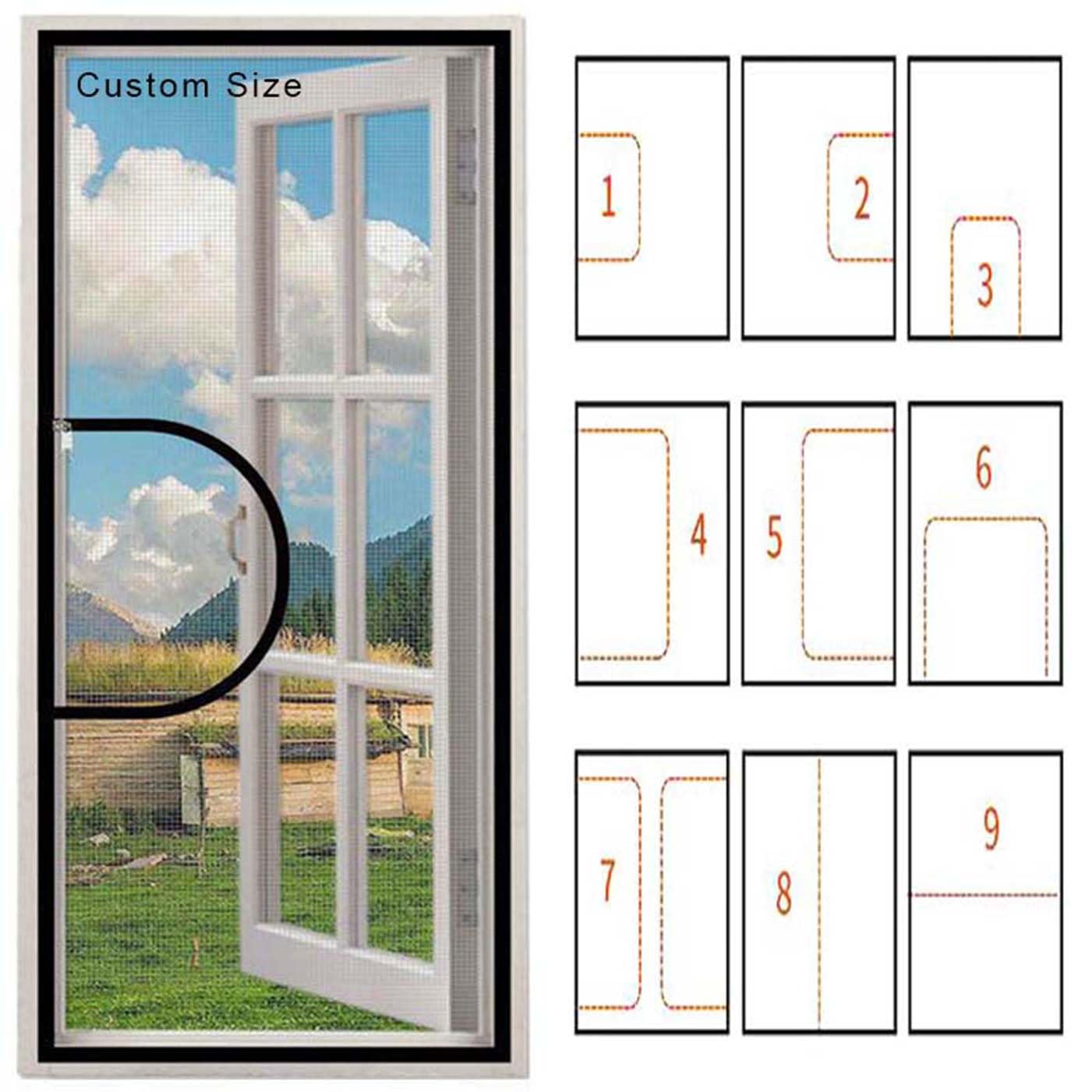Ping Bu Grey Custom Window Protection For Cats Safety Net,Indoor Window Nets To Keep Bugs Out,Anti-Scratch Balcony Guard Net Anti-Mosquito Fly Screen Netting