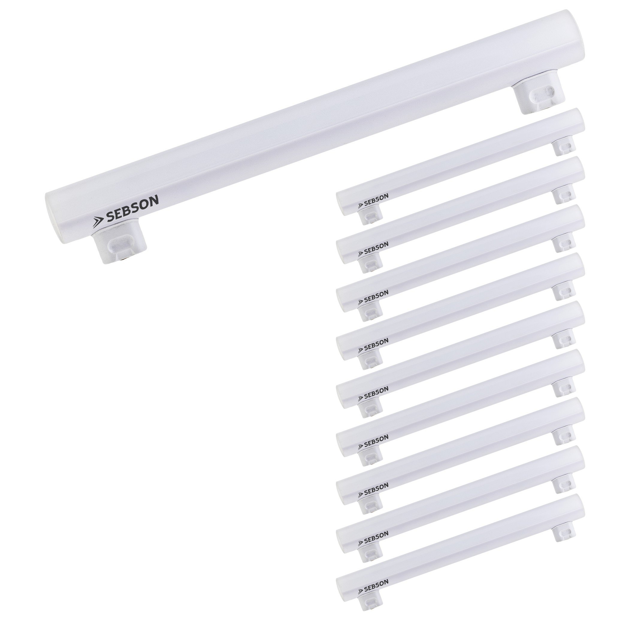 SEBSON LED Lampe S14S 30cm 4w, ersetzt 35W Glühlampe, warmweiß - 10er