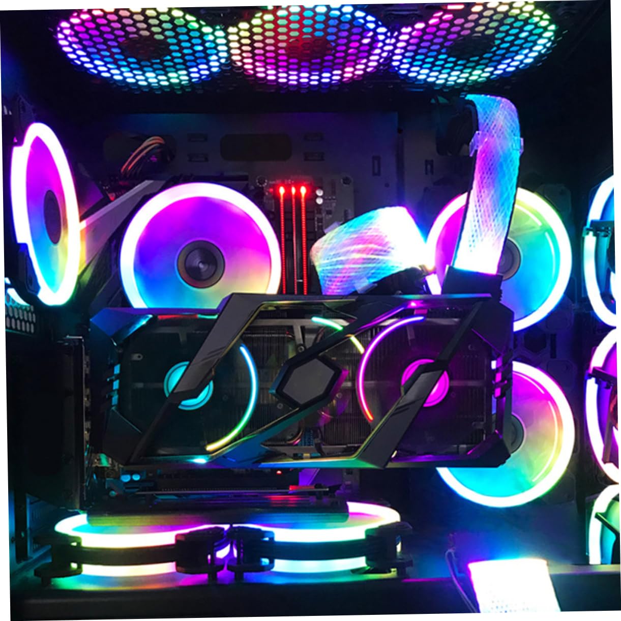 Lurrose Alimentazione Rgb Estensibile Pin per Illuminazione Argb Accessorio Computer Professionale per Appassionati
