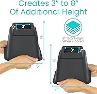 Vista 18 de Vive Bed Risers Heavy Duty (4 Pack - 5 Inch) - Furniture Lifts Risers for Couch, Table, Desk, Chair & Dorm Bed Risers for Bed Frame - Leg Elevator