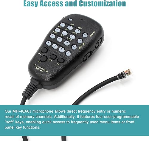 Miniatura 2 de Reemplazar el micrófono de altavoz de mano MH-48A6J DTMF para Yaesu FT-2900R FT-8900R FT-7900R FT-7800R FT-8800R FT-8900R FT-7900R FT-7100M1