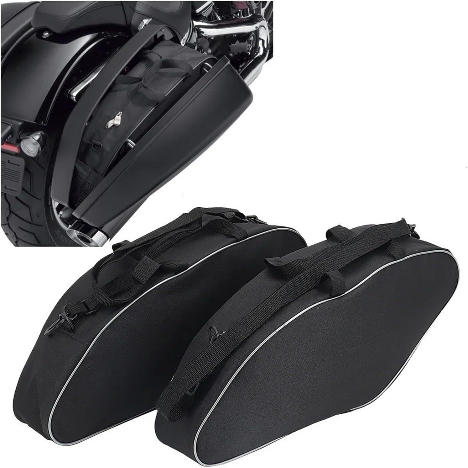 Per Moto Per FLSB Per Softail Sport Glide 2018-Up Per FXLRST Low Rider ST 2022 Coppia Di Borsoni Borsa A Tracolla Singola Borsa Laterale(1pcs)