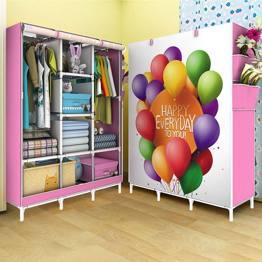 Armoire en tissu portable idéale pour ranger les vêtements dans une chambre d'étudiant