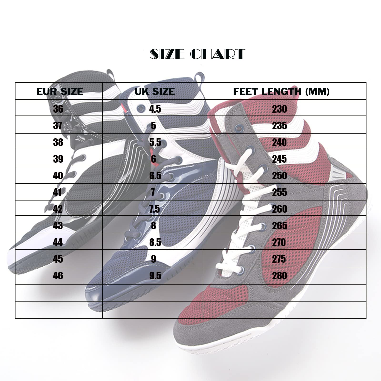 LZQpearl Stivali da Boxe, Scarpe Wrestling Superiori, Uomo Donna Scarpe da Ginnastica, Scarpe da Ginnastica per da Combattimento L'allenamento MMA Muay Thai Arti Marziali