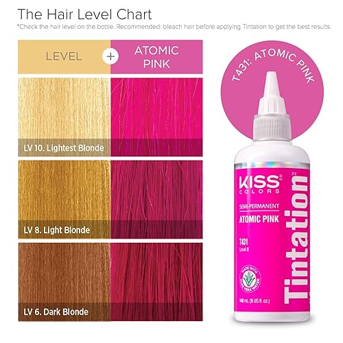 Miniatura 9 de Kiss Tintation Tratamiento de color semi-permanente para el cabello, 5.0 US fl oz (148 ml), morado (African Violet)