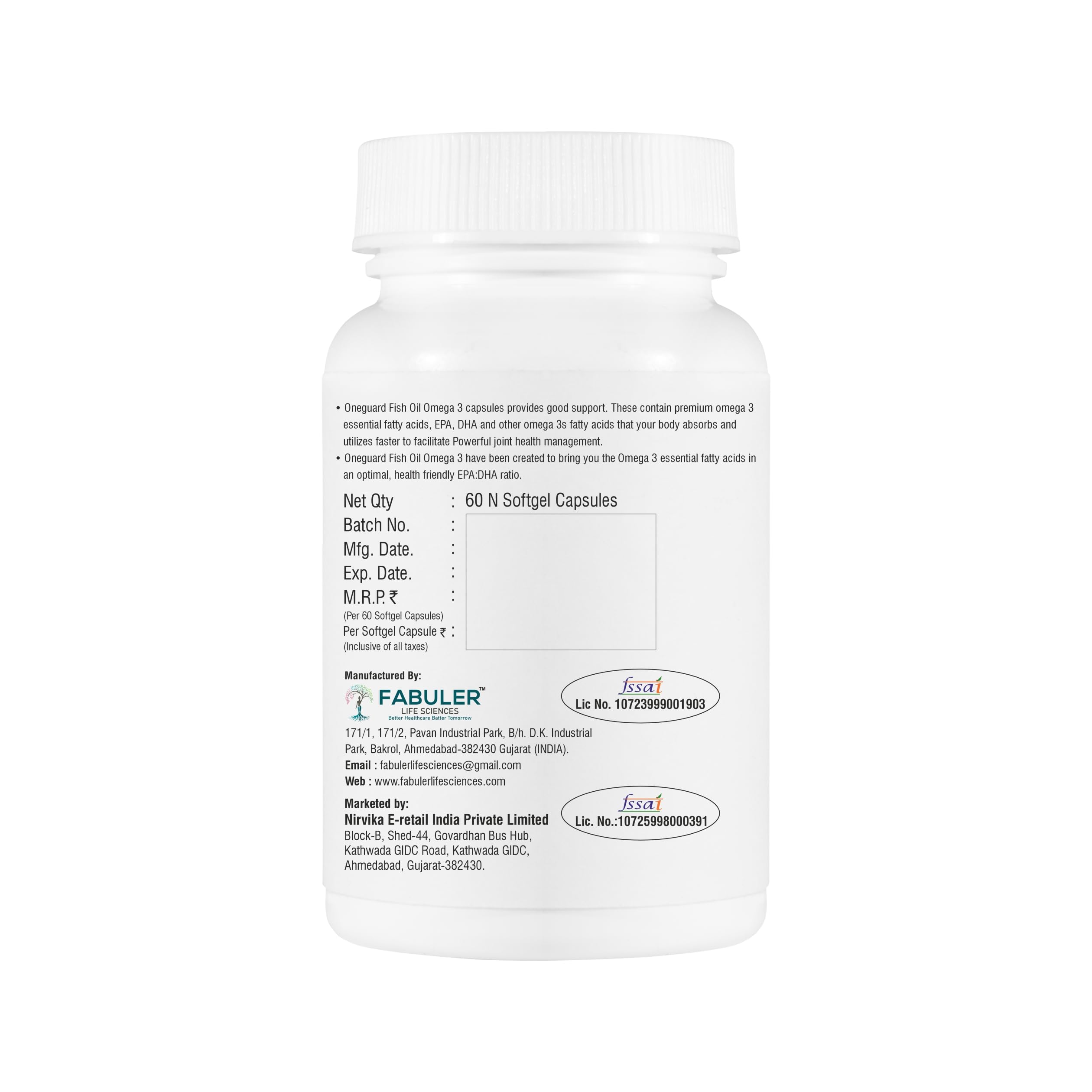 Fish Oil Double Strength (60 Capsules) 360 EPA, 240 DHA and other omega For Healthy Heart, Brain, Bones, Joint Care & Eye Health | Salmon Fishoil — Amazon image 9