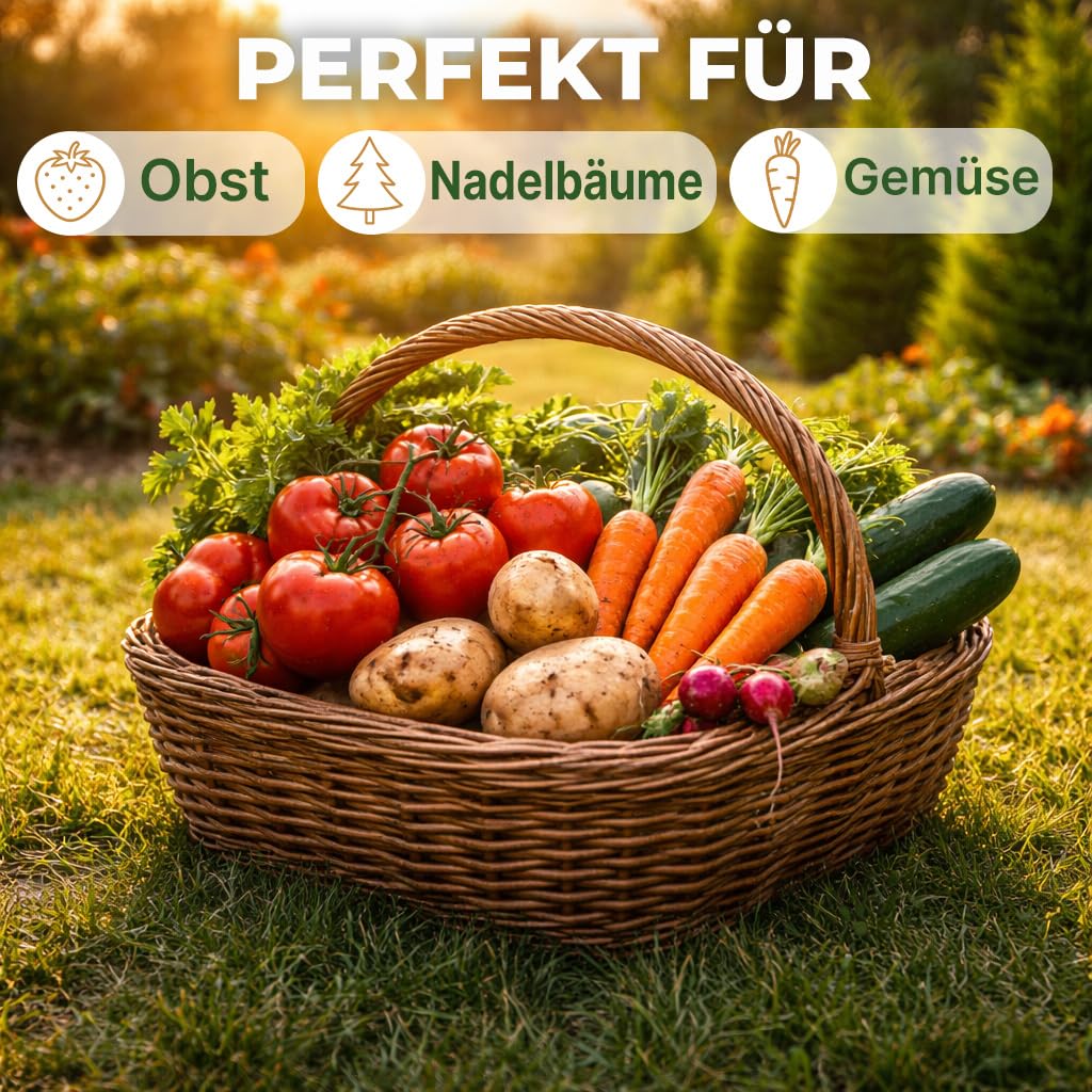 GiDeli Gemüsedünger Chlorfrei 25 kg Granulat NPK mit Magnesium