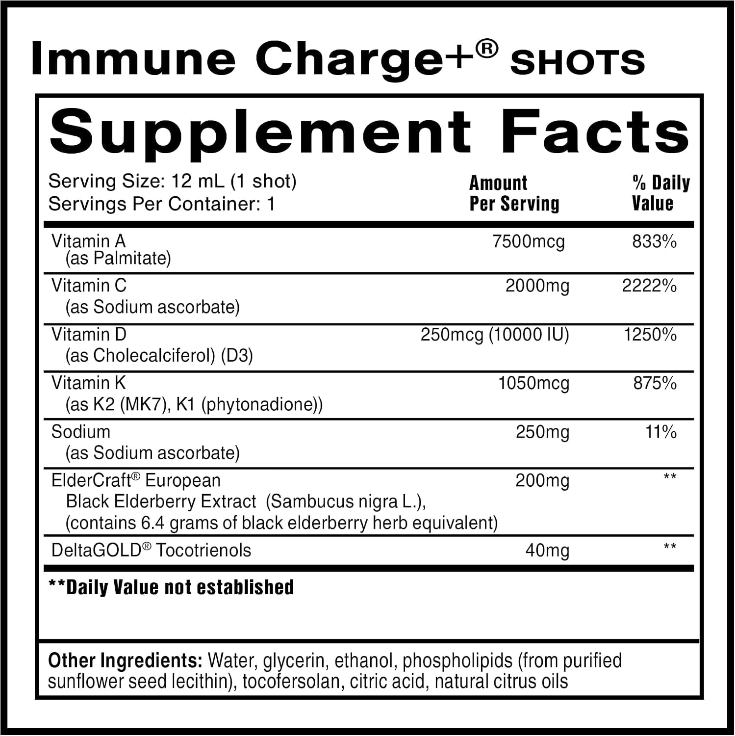 Quicksilver Scientific Immune Charge+, Vitamin C, 12 Single Serving Shots — Amazon image 2