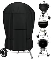 Vista 9 de Cubierta de parrilla de carbón para Cuisinart CCG190RB, cubierta redonda de parrilla de carbón portátil para Weber Smokey Joe 14, cubierta