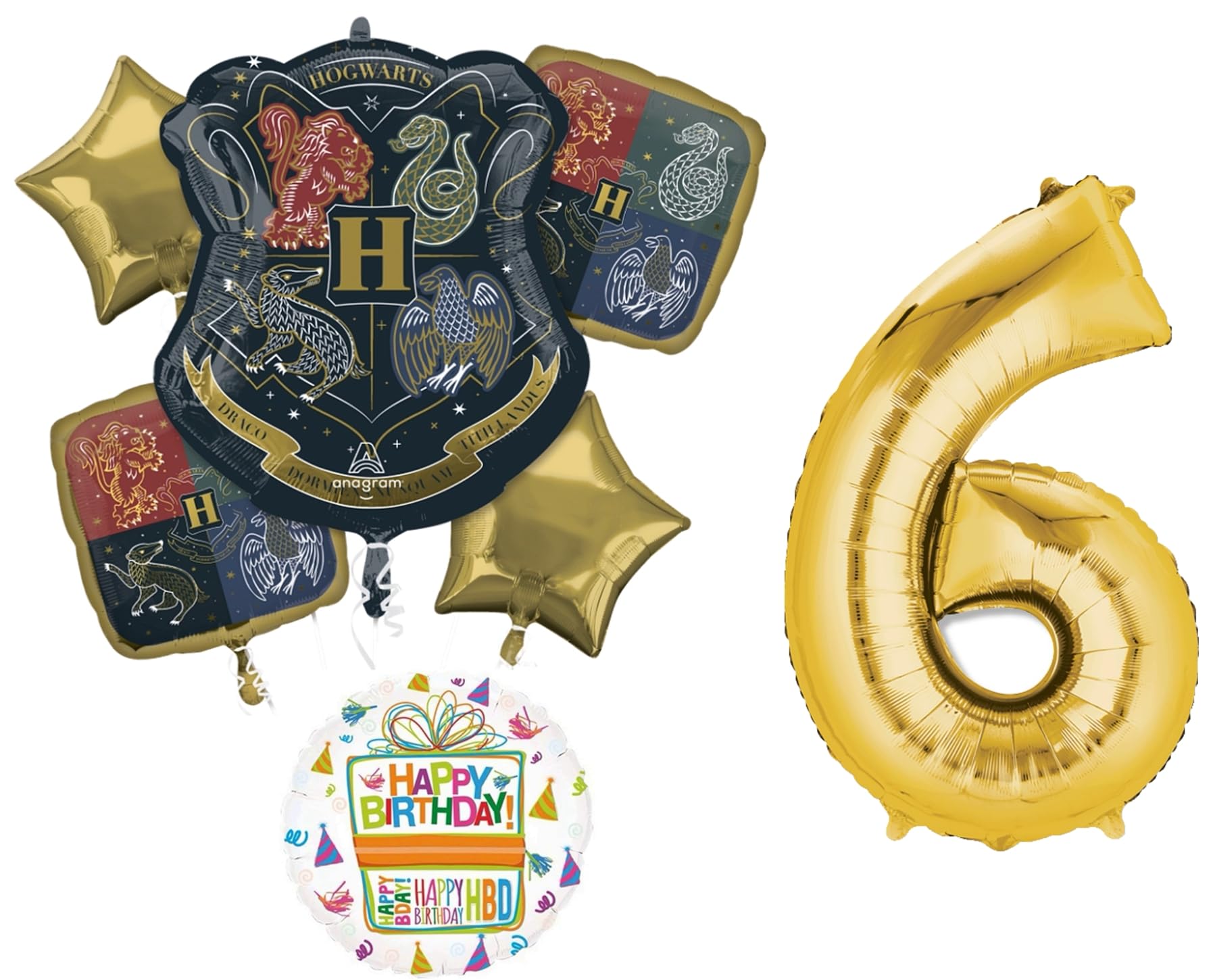 Harry Potter 6th Birthday Party Supplies Balloon Bouquet Decorations