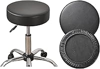 Vista 1 de HAOYONG Juego de 4 fundas redondas para taburetes de bar, impermeables, de poliuretano, fundas elásticas para taburetes de bar, fundas para sillas