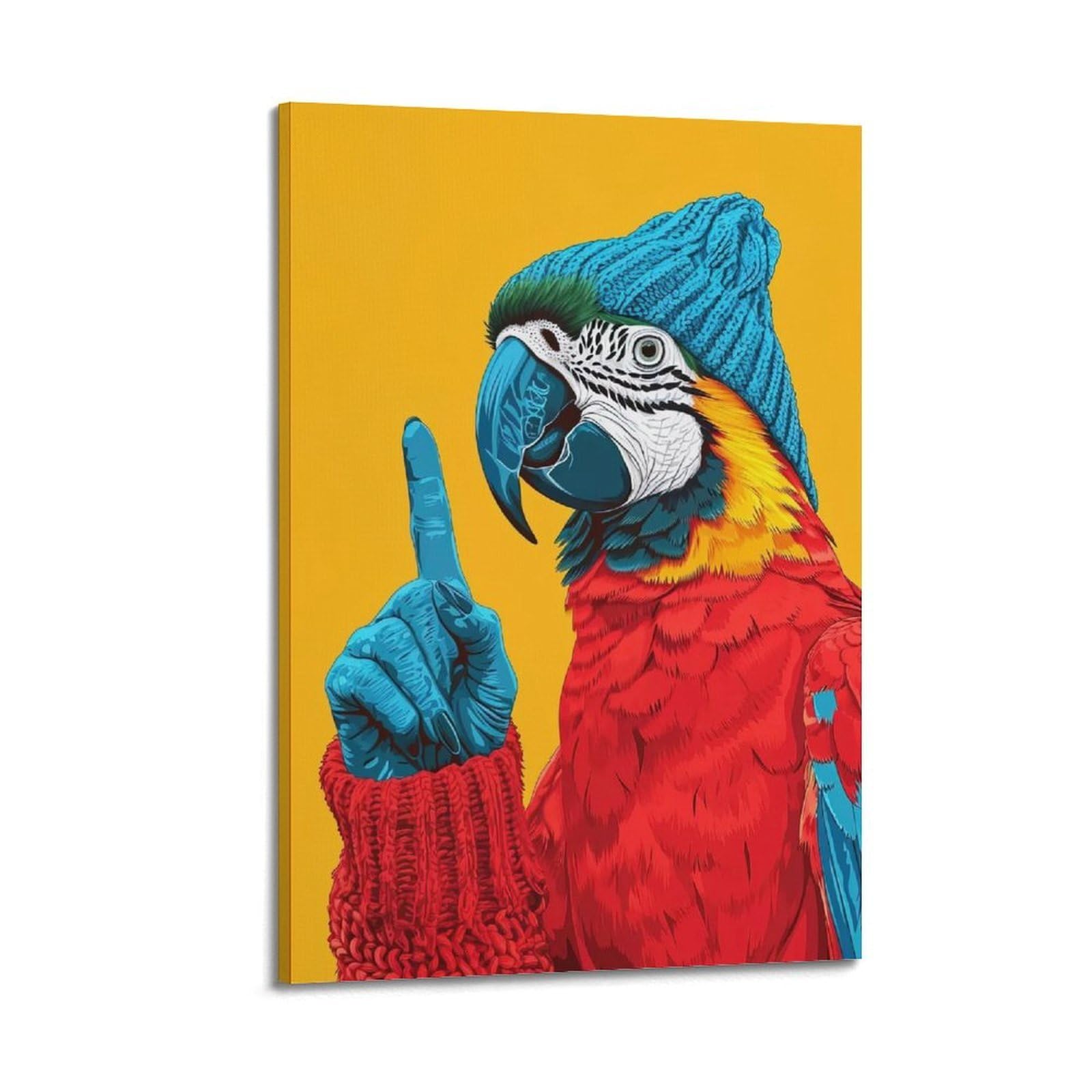 CXHJCA Animal Artwork Poster Macaw Parrot 1 Poster Decorative Painting Canvas Wall Posters And Art Picture Print Modern Family Bedroom Decor Posters 20x30inch(50x75cm)