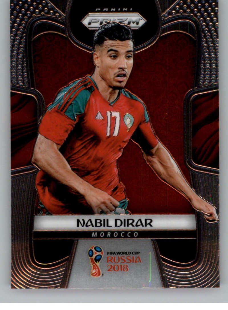 2018 Panini Prizm Soccer #253 Nabil Dirar Morocco World Cup Russia Futbol Card