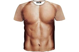 3D Muscle Realistic Printed T-shirt