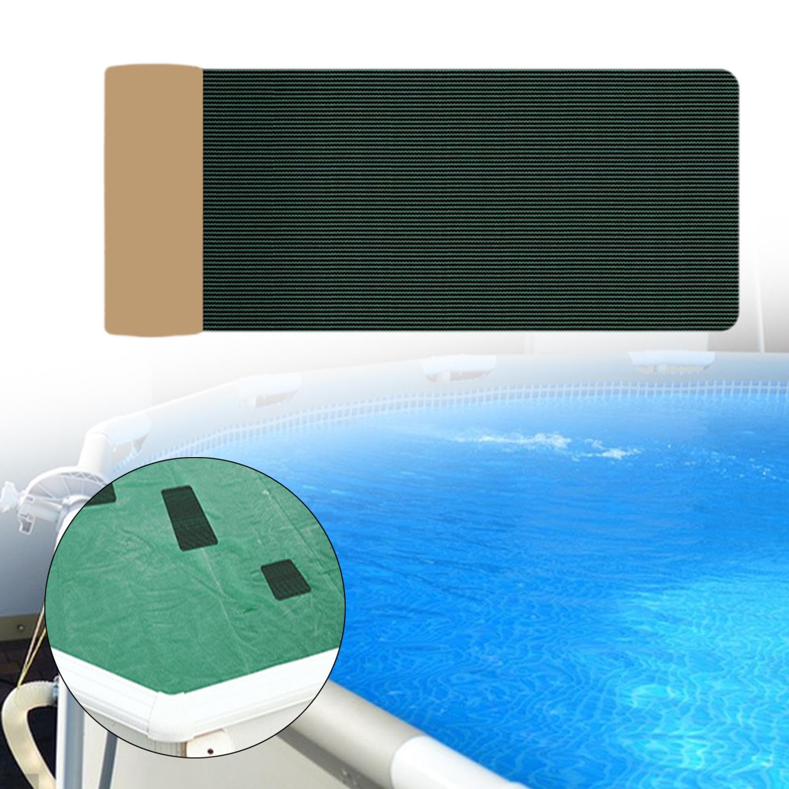 Kit de Reparación para Cubiertas de Piscina, Kit de Reparación de Cubiertas de Piscina con Autoadhesivos de Polipropileno, 200cm
