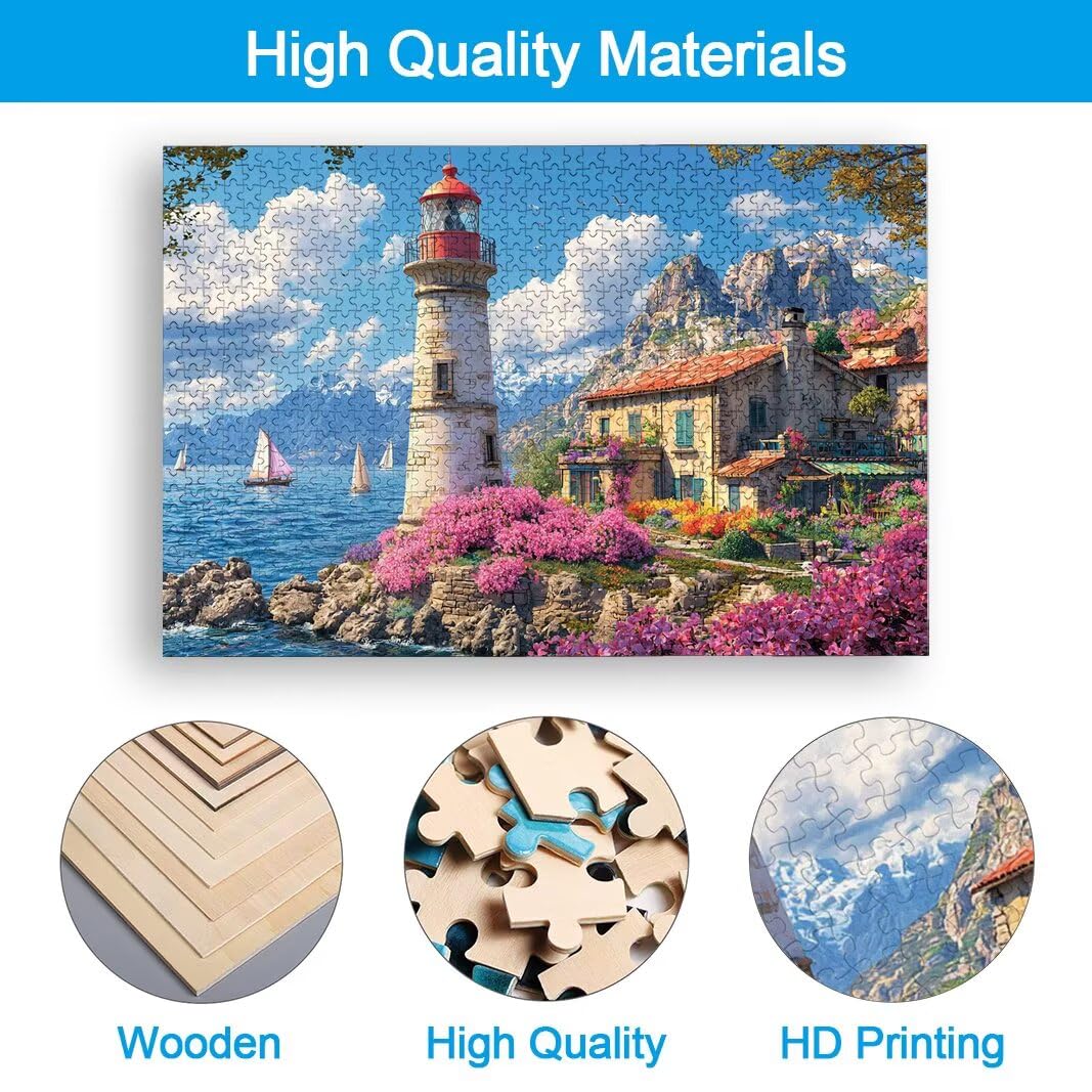 Puzzle Faro, Puzzle 1000 Pezzi per Adulti, Decor, Regalo Donna/Uomo -2459