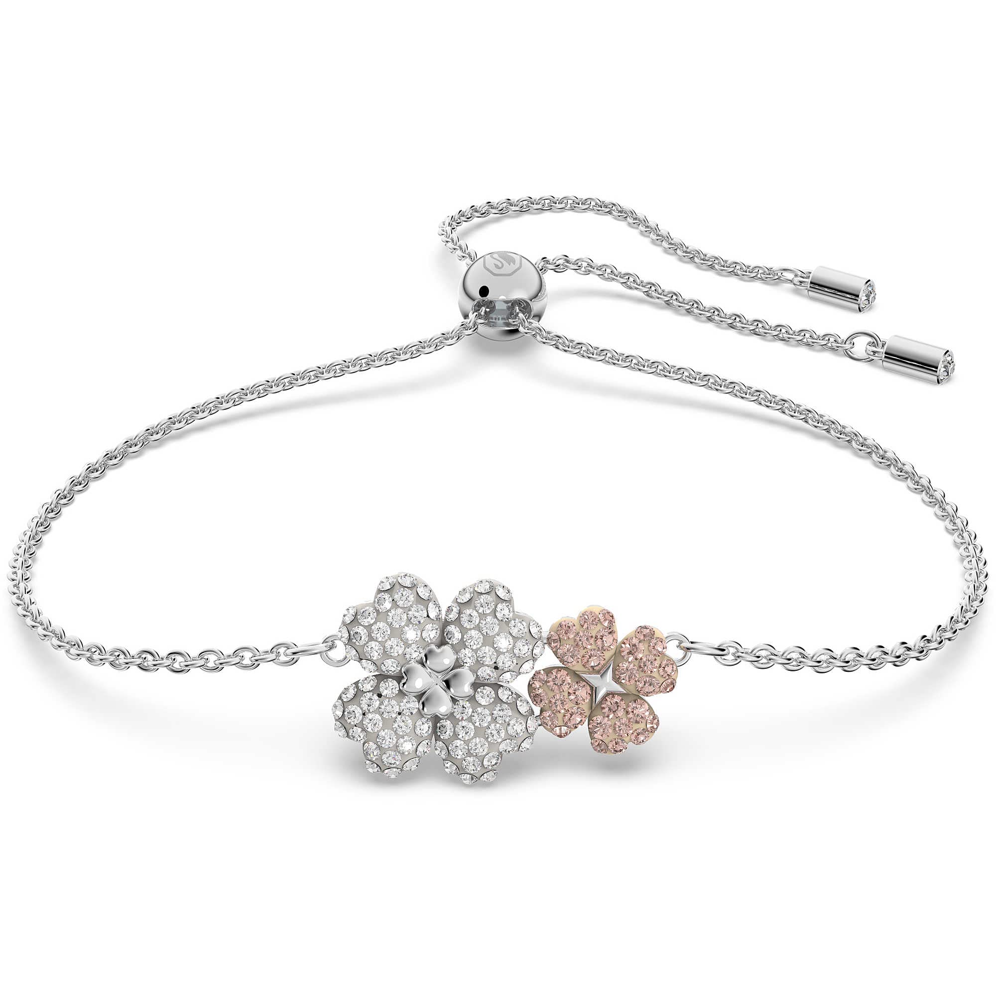 Swarovski Women's Gray Bracelets, One Size, Latisha Flower Bracelet