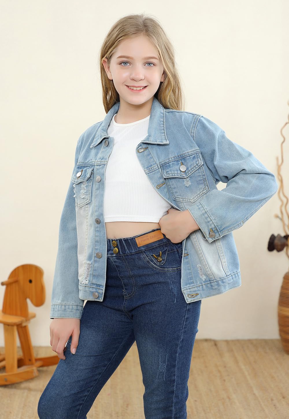 Cromoncent Toddler Denim Jacket for Boys Girls - Image 6