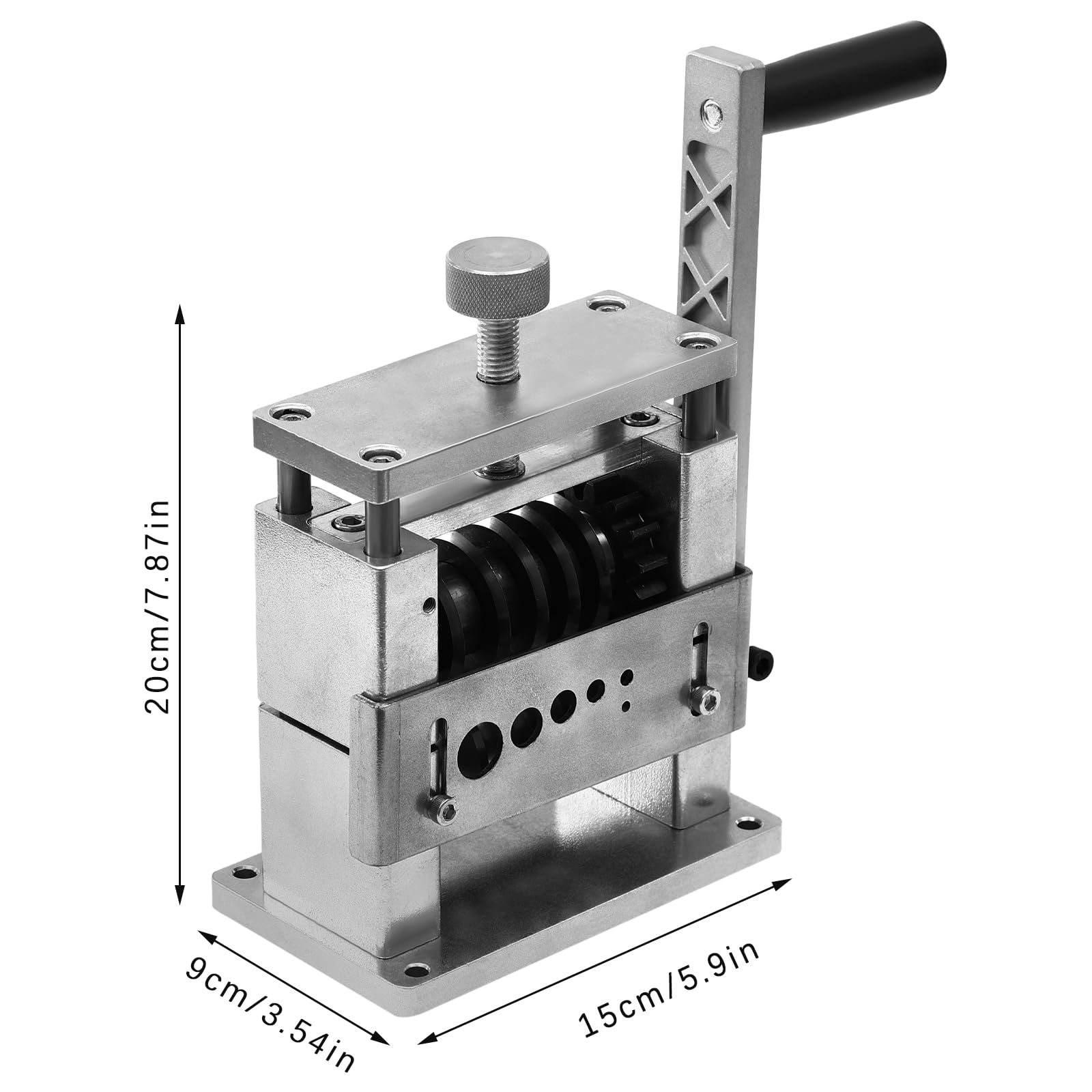 Máquina peladora de cables con 6 canales y 5 cuchillas, 3,4-17 mm manual o taladradora, pelacables para pelar cables monofilamentos revestidos de varios núcleos