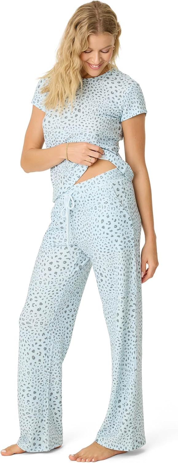 PJ Salvage womens [Amazon Exclusive] Airy Waffle Pajama 2-piece Pj Set - Image 9