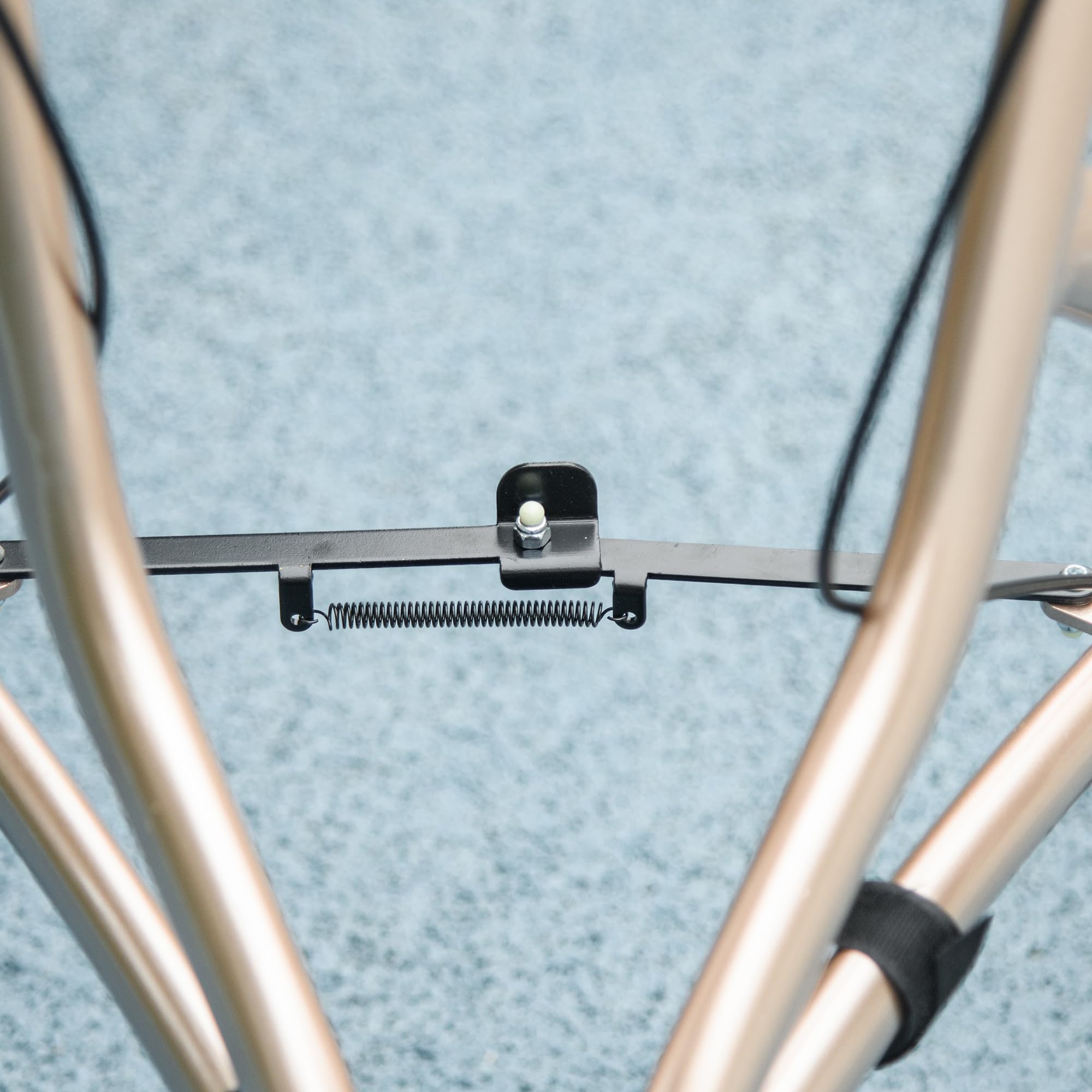 HOMCOM Rollator trójkołowy aluminiowy składany z regulowanym uchwytem i torbą
