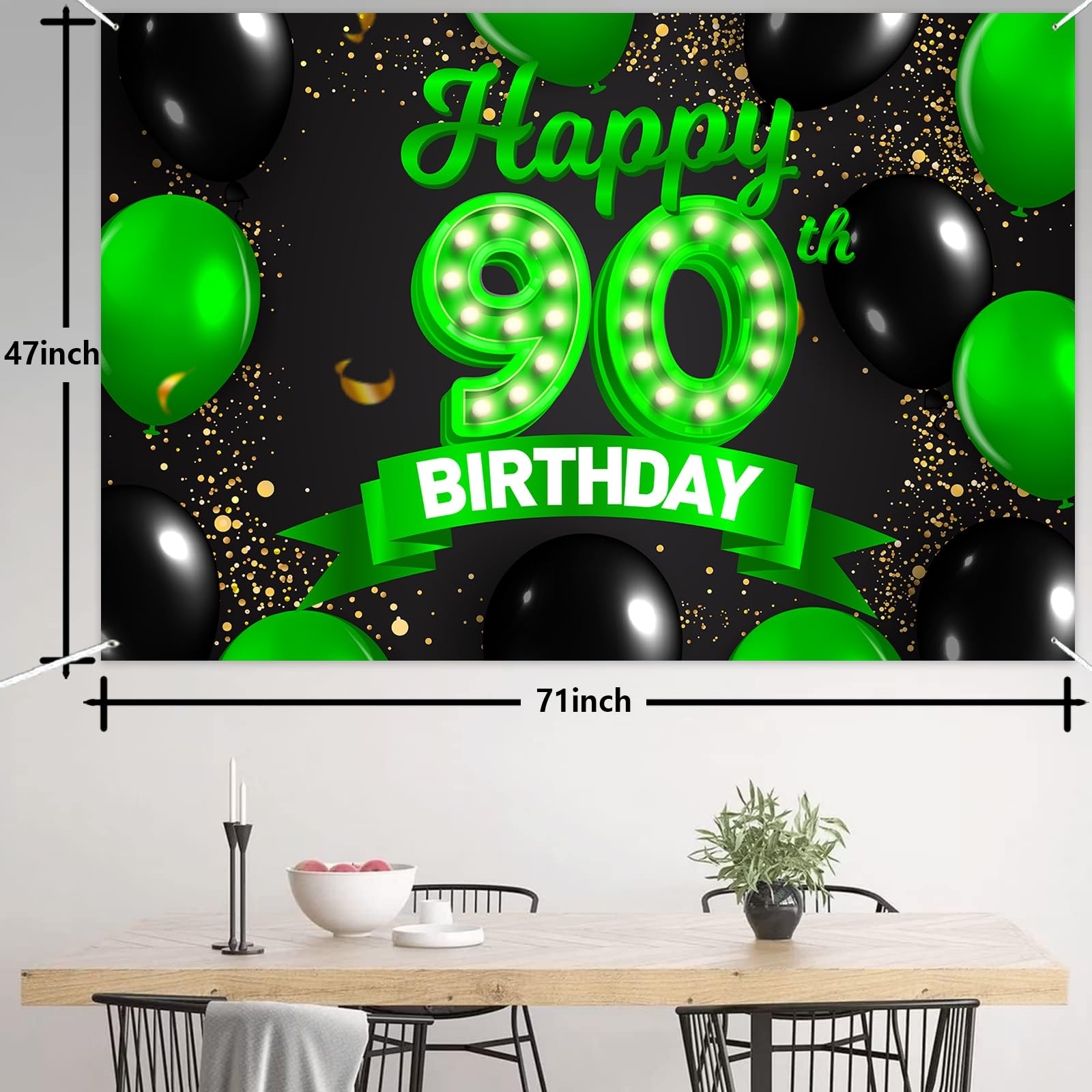 Happy Birthday Banner Aus Stoff - 180x119 Cm, Wiederverwendbare Partydeko Für Geburtstagsfeiern