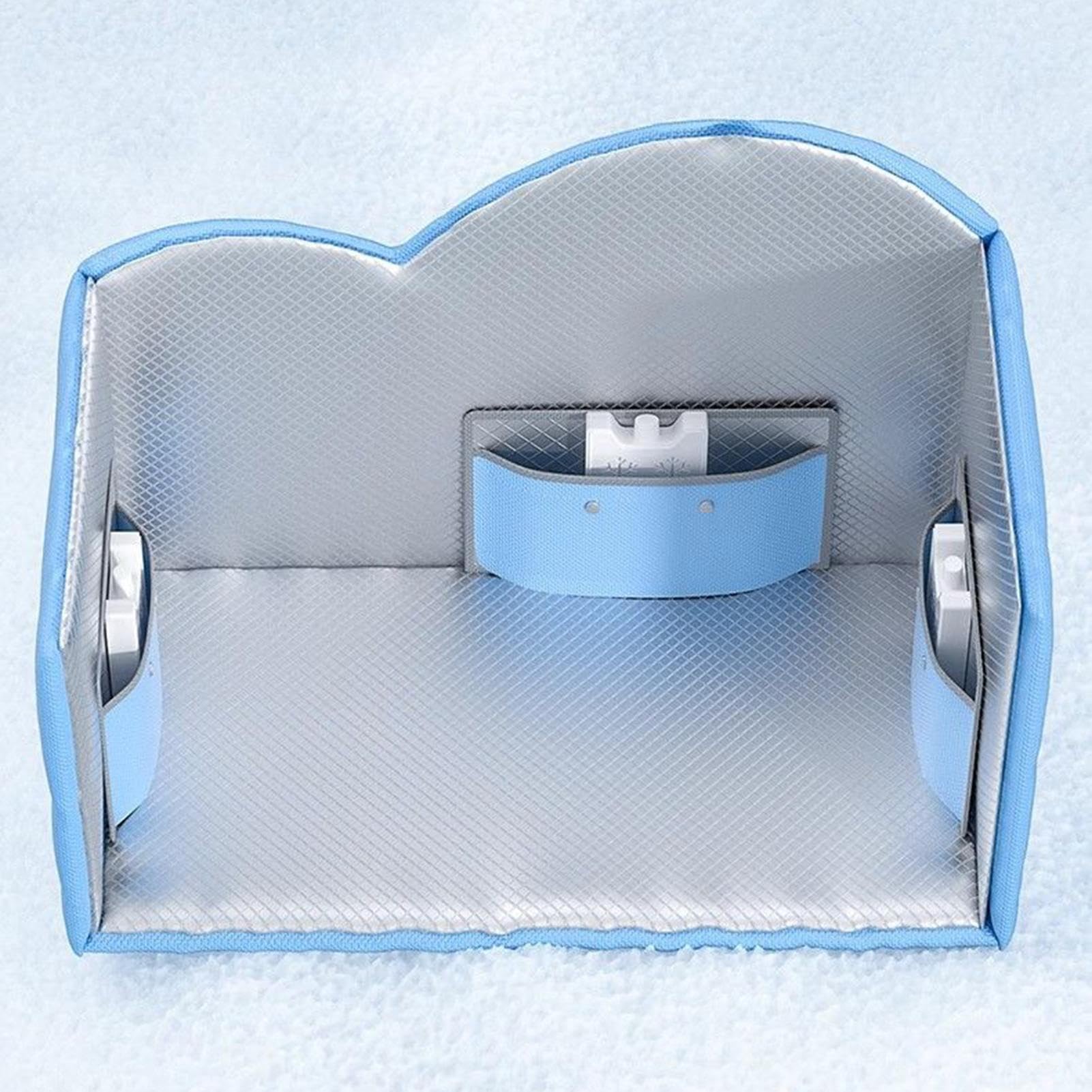 Maison De Refroidissement pour Animaux, Maison Climatisée pour Chat & Chien avec Affichage De La Température, Bacs À Glace Et Sacs en Coton Absorbant, Tente Isolée Rafraîchissante pour Animaux