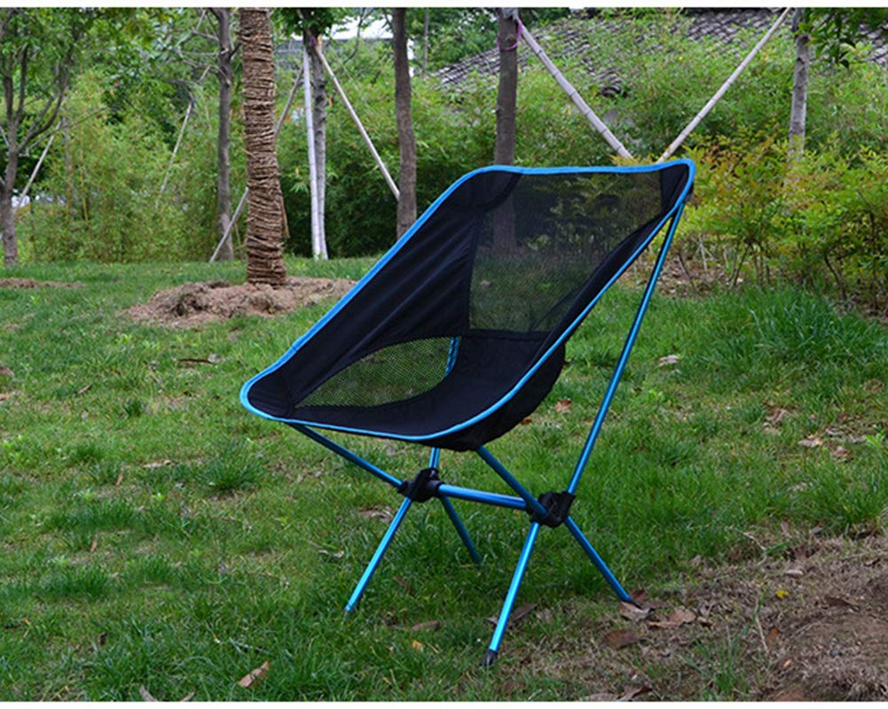 Sedia Da Campeggio Portatile Con Baldacchino Incorporato - Pieghevole, Tessuto Oxford 600D, Telaio In Acciaio, Con Portabicchieri E Tasca, Blu Navy