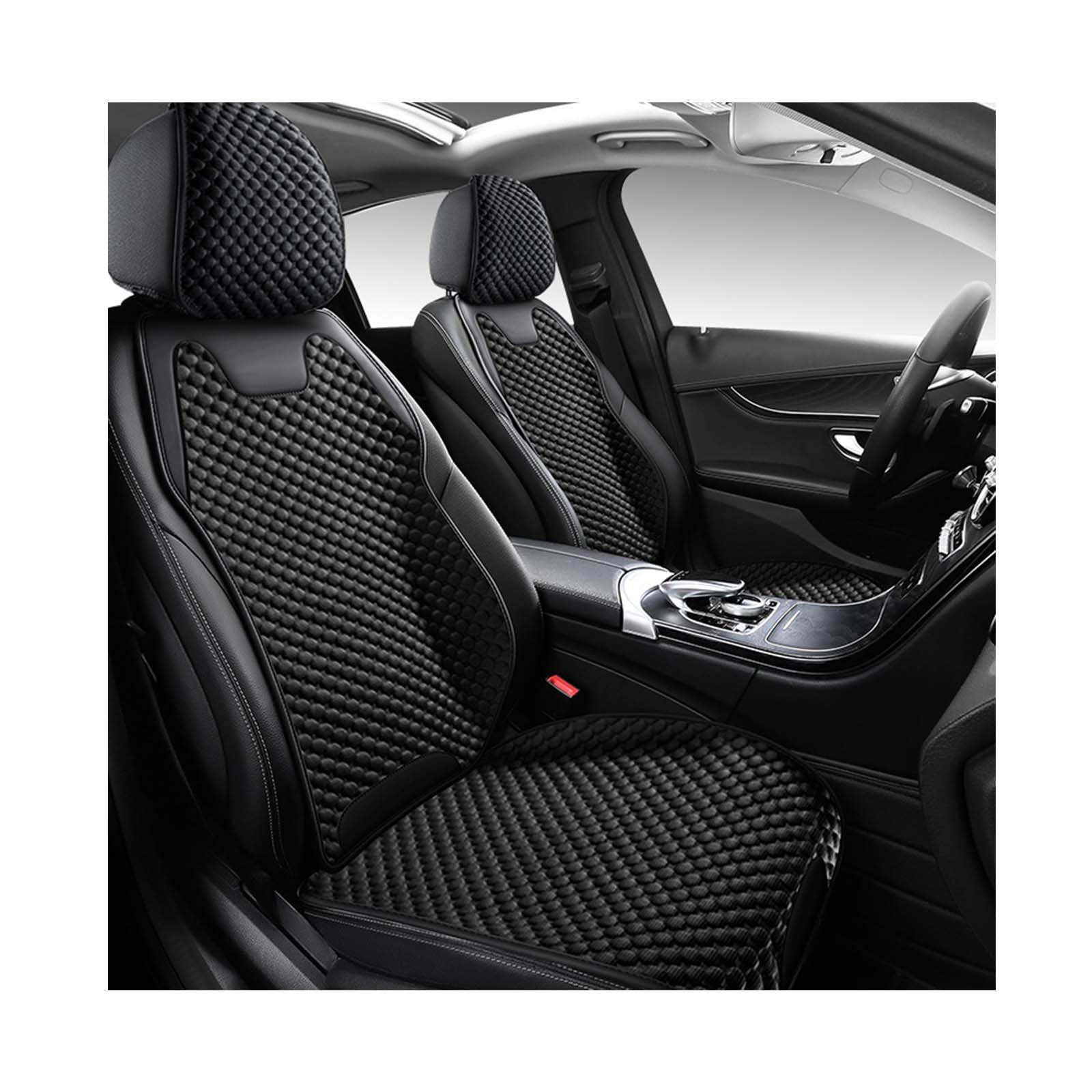 SJPJDGFC for CLK-Klasse W208 W209 Car Seat Cushion, Breathable Ice Silk Car Seat Protector Premium Honeycomb Non Slip Auto Seat Pad Front Seat Covers,B