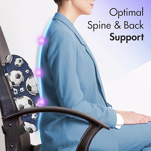 Miniatura 8 de Lunarable Teal Travel Pillow Neck Rest, Aquatic Fauna Theme Hand Drawn Style Various Starfish in Blue Shades, Memory Foam Traveling Accessory for