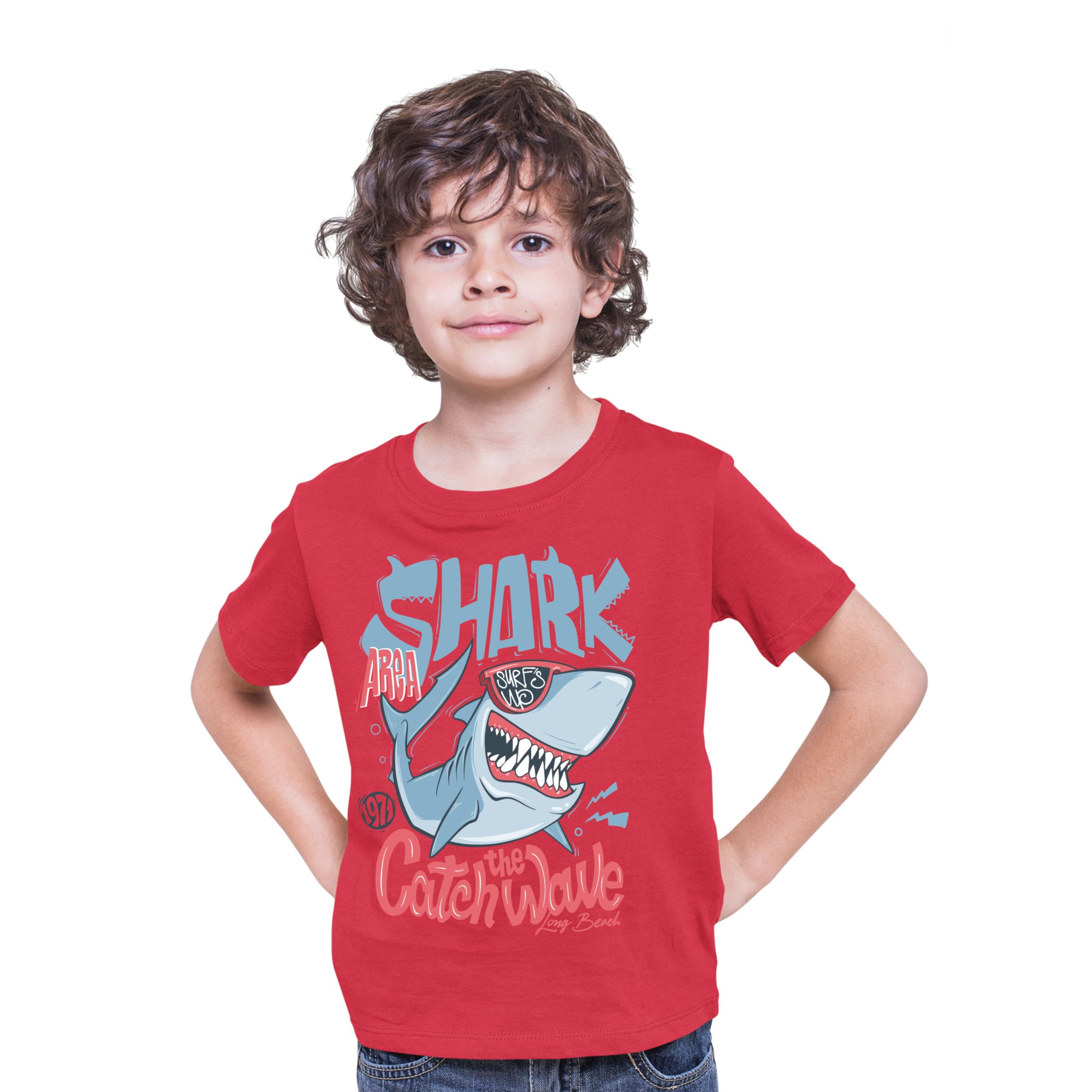 TeeSlixCool Graphic Tee for Young Explorers Boys | Playtime, School |Comfortable Cotton Fabric Fun Design Great Gift for Birthdays