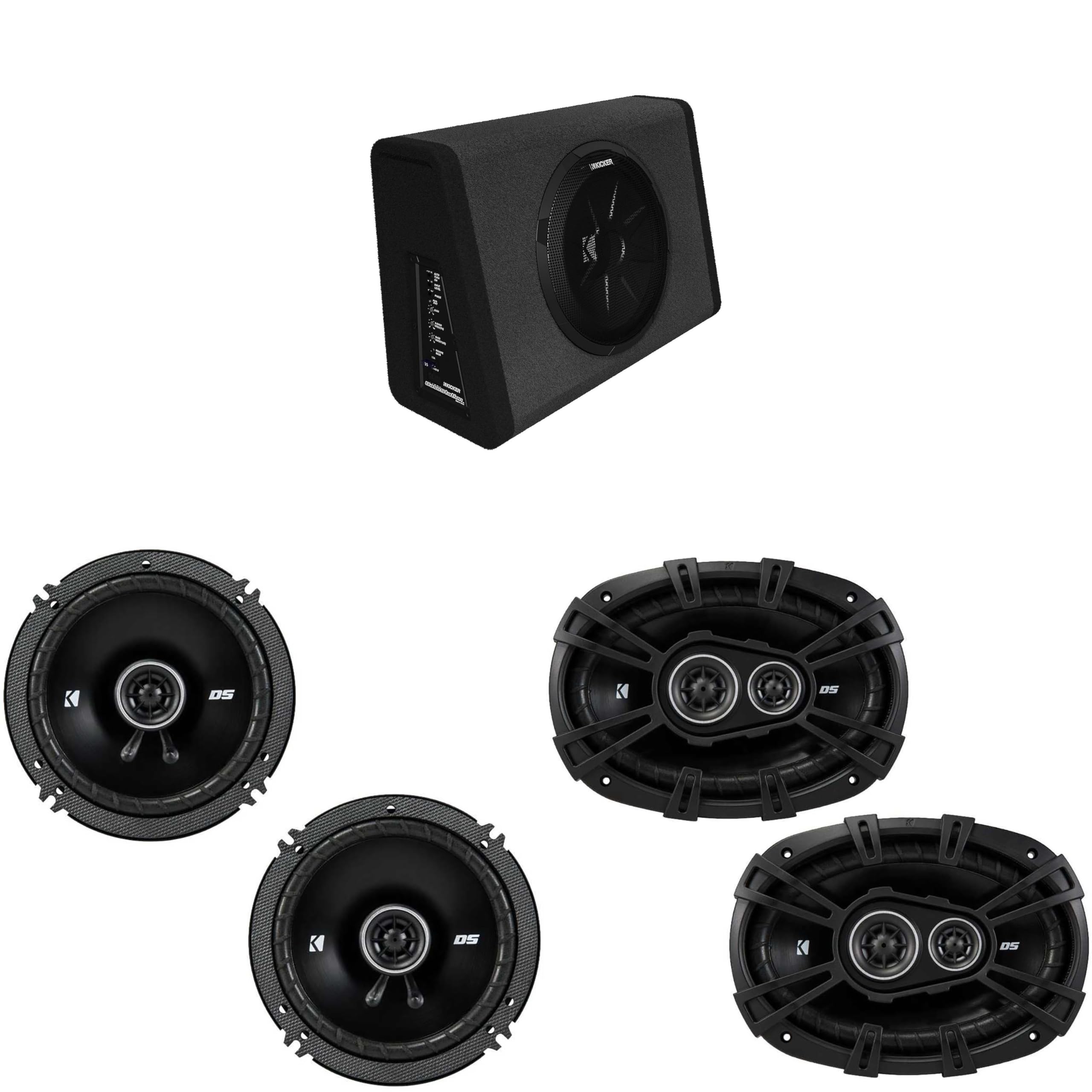 Kicker 11PT250 Powered Enclosure & DSC69304 DS-Series 6x9 & 43DSC6504 6.5
