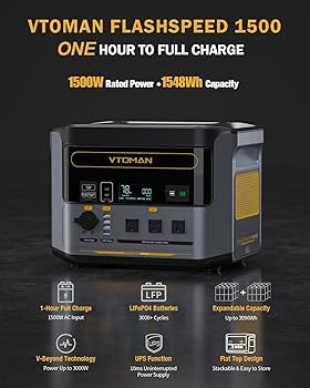ポータブル電源VTOMAN flashspeed1500 リン酸鉄1548Wh Amazon.co.jp: VTOMAN FlashSpeed 1500 ポータブル電源 1500W