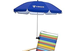 AMMSUN Universal Clamp Umbrella Chair with UPF 50+ Protection